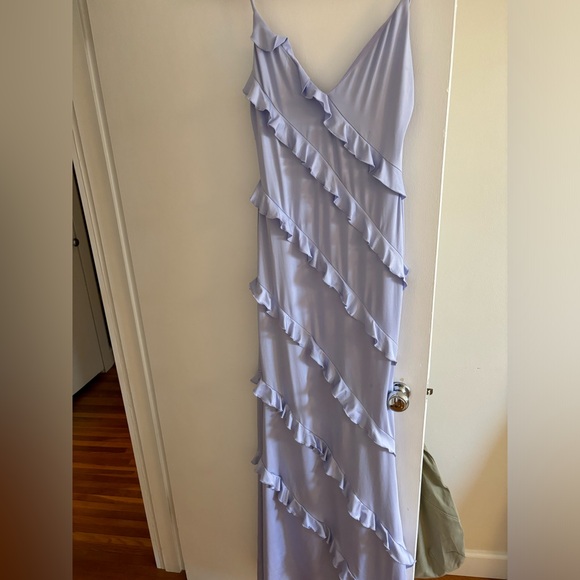 Lavender ruffled maxi dress — worn once for bachelorette. - Picture 2 of 5